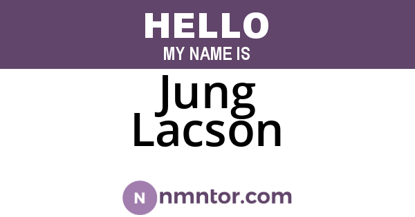 Jung Lacson