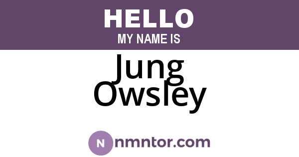 Jung Owsley