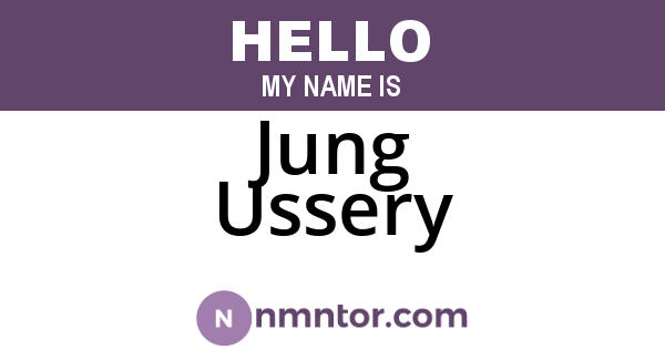Jung Ussery