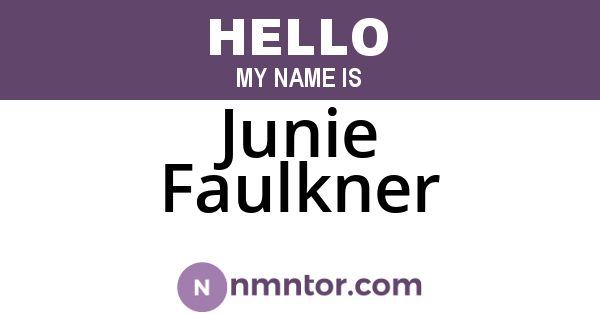 Junie Faulkner