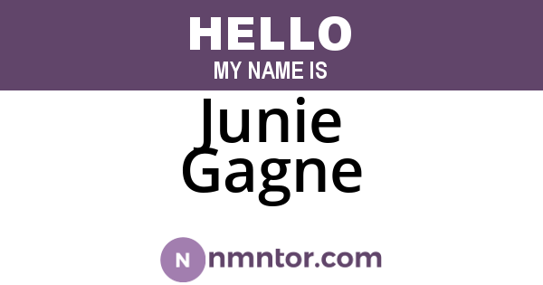 Junie Gagne