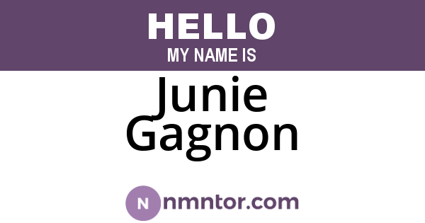 Junie Gagnon