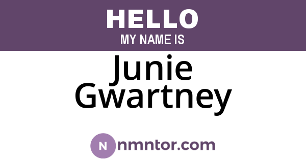 Junie Gwartney