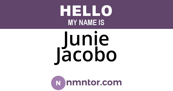 Junie Jacobo
