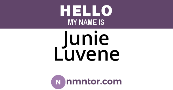 Junie Luvene