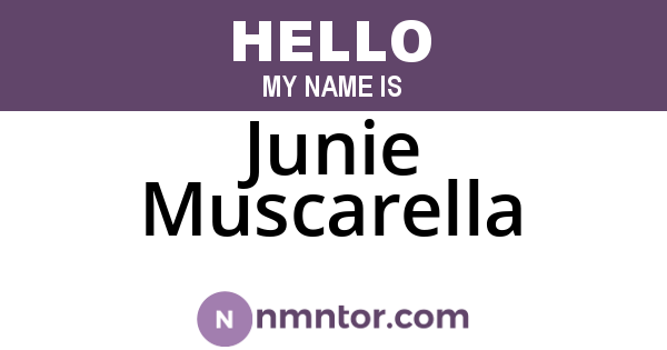Junie Muscarella