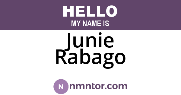 Junie Rabago