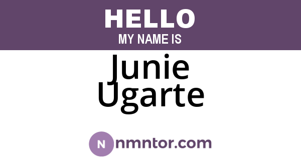 Junie Ugarte