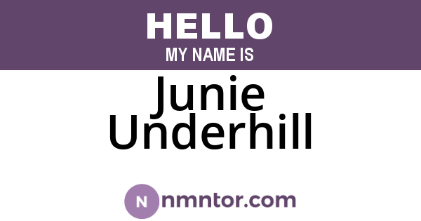 Junie Underhill