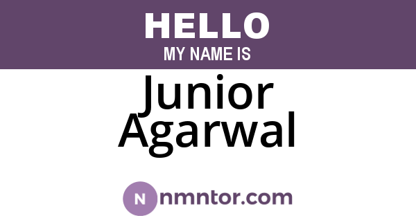 Junior Agarwal