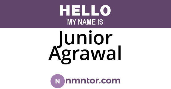 Junior Agrawal