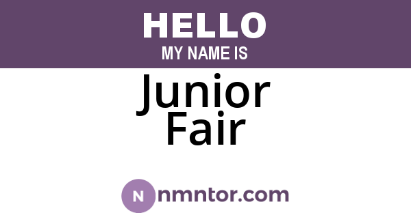 Junior Fair