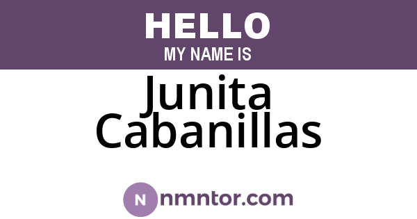 Junita Cabanillas