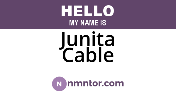 Junita Cable