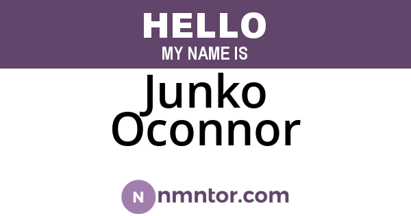 Junko Oconnor