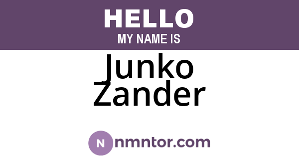 Junko Zander