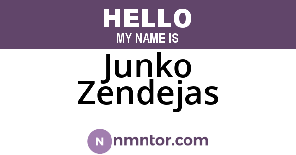 Junko Zendejas