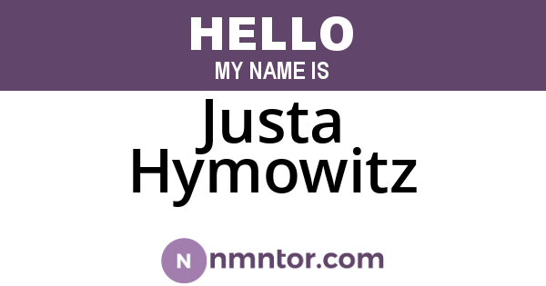 Justa Hymowitz