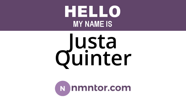 Justa Quinter