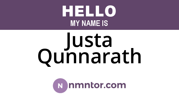 Justa Qunnarath