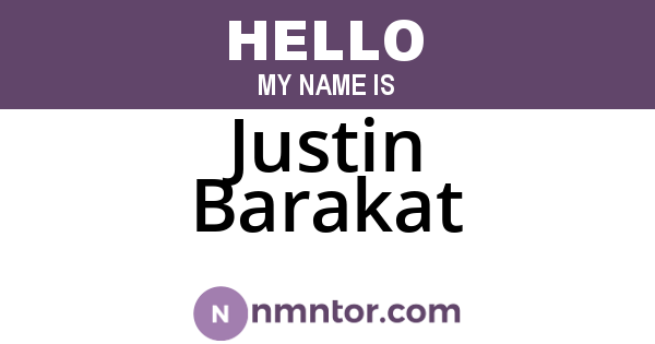 Justin Barakat