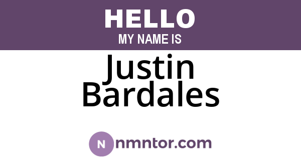Justin Bardales