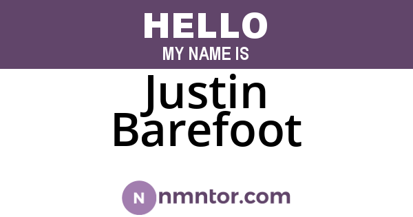 Justin Barefoot