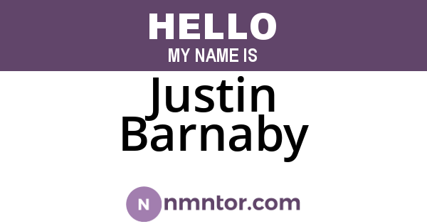 Justin Barnaby
