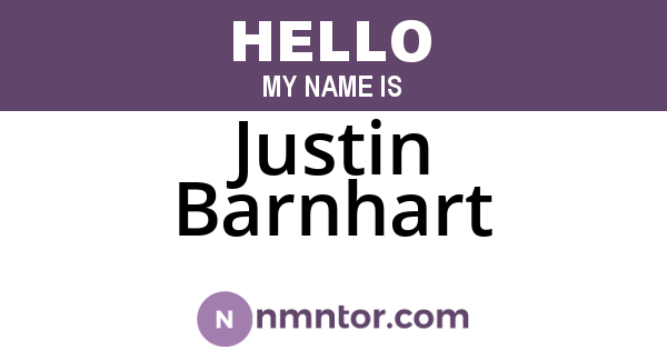 Justin Barnhart