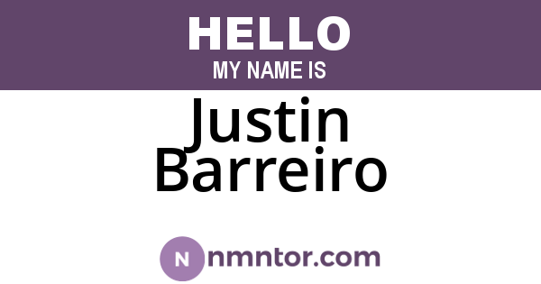 Justin Barreiro