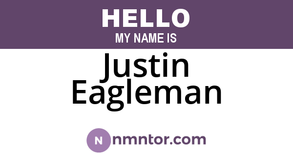 Justin Eagleman
