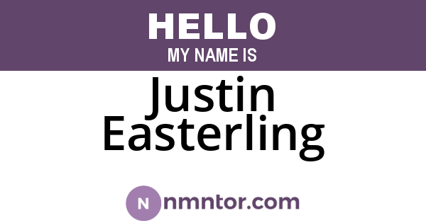 Justin Easterling