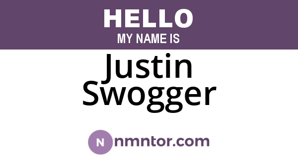 Justin Swogger