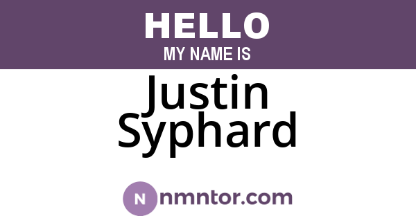 Justin Syphard