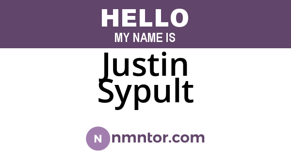 Justin Sypult