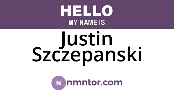 Justin Szczepanski