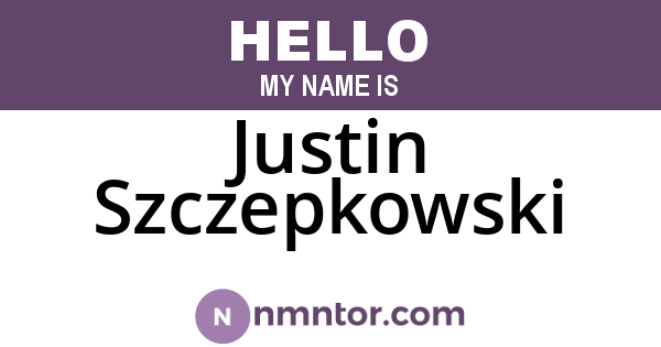 Justin Szczepkowski