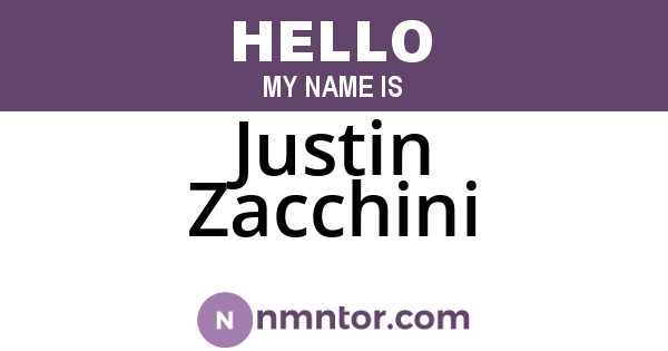 Justin Zacchini