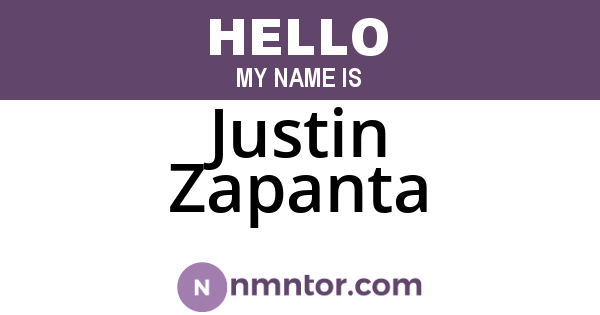 Justin Zapanta