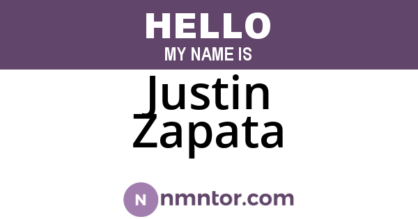 Justin Zapata