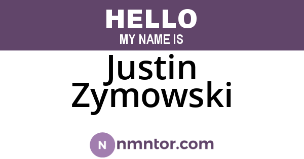 Justin Zymowski