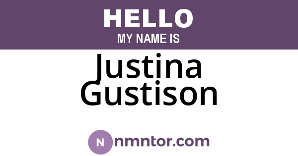 Justina Gustison