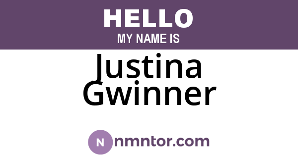 Justina Gwinner
