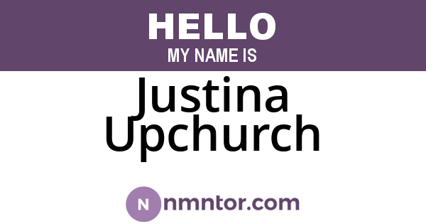 Justina Upchurch