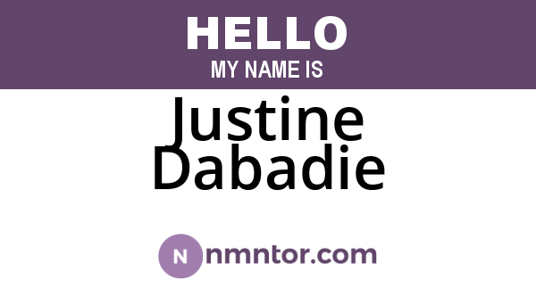 Justine Dabadie