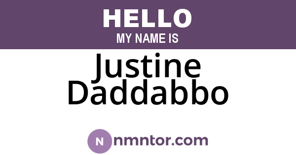 Justine Daddabbo