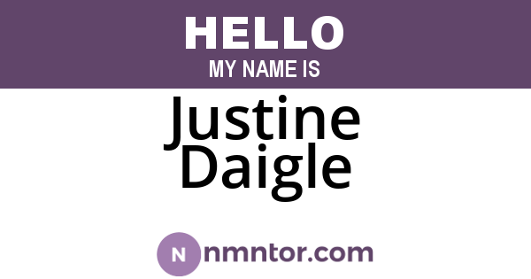 Justine Daigle