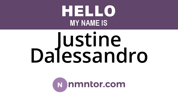 Justine Dalessandro