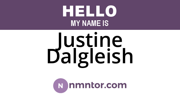 Justine Dalgleish