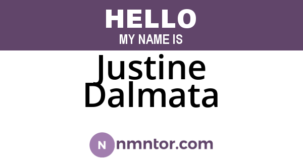 Justine Dalmata